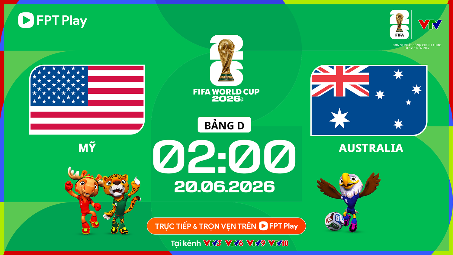 Link xem trực tiếp Mỹ và Australia (bảng D World Cup 2026)

